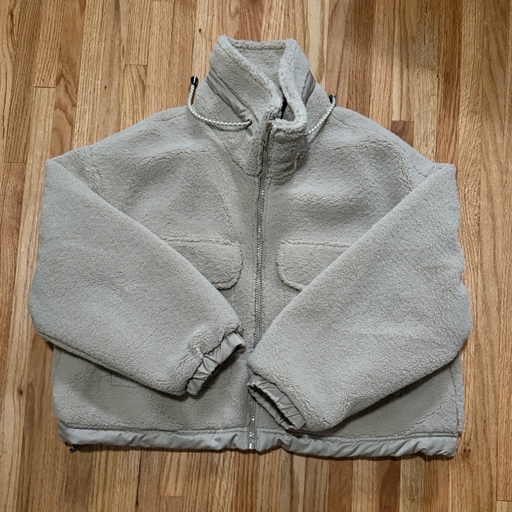 Zara Cream Sherpa Jacket